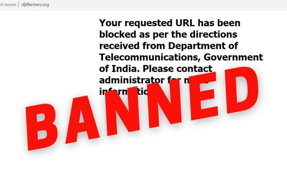 banned pro-Khalistani group website