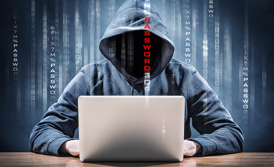 hacker stealing banking details