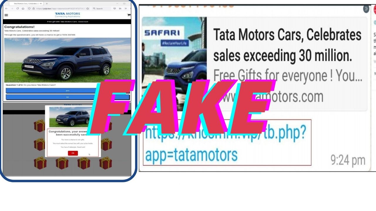 Chinese Hackers Lure Indian Users Into Phoney Tata Motors Scam On WhatsApp
