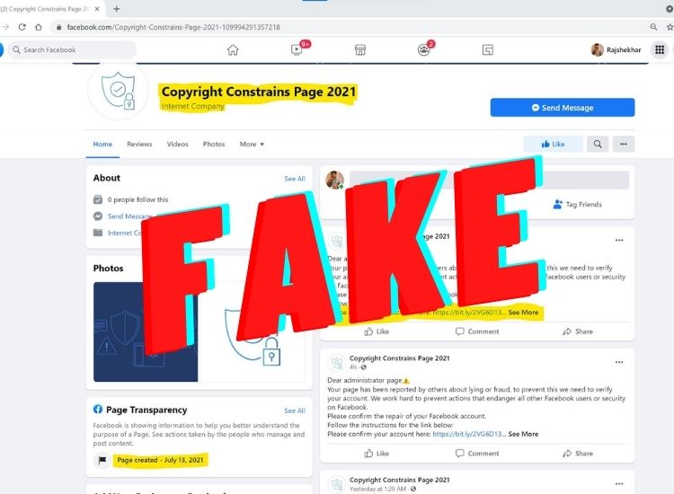 Beware! Hackers Are Trying To Hijack Your Account By Sending Fake Copyright Violation Message
